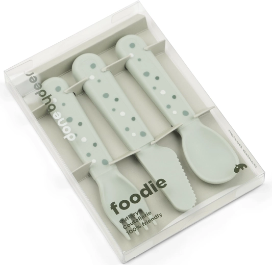 Set tacâmuri Done by Deer Foodie Happy dots verde
