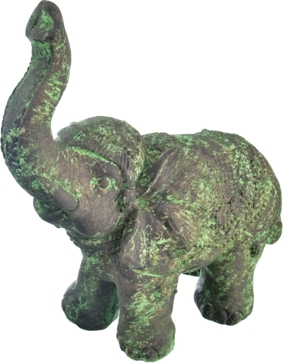 Statuetă decorativă elefant din polystone, gri, 40 cm