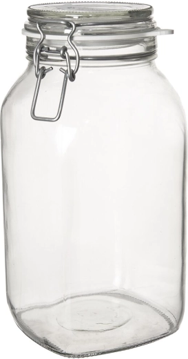 Borcan din sticlă cu închidere cu clemă Gothika 2,5 l