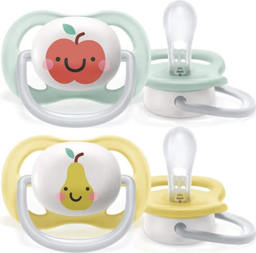 Philips Avent suzetă Ultra Air neutră măr 0–6 luni, 2 buc