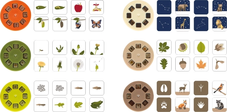 Șase discuri educative interschimbabile