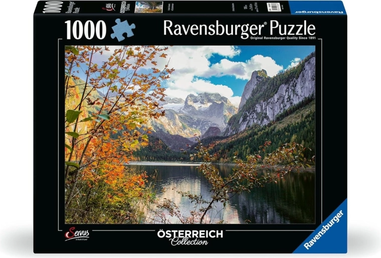 Puzzle Ravensburger Lacul Gosausee, Austria, 1000 de piese