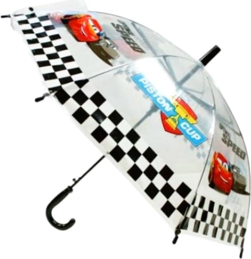 Umbrelă automată transparentă pentru copii Cars