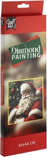 Pictură cu diamante Santa 30 × 40 cm
