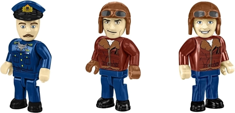 3 figurine de echipaj pentru o scenă autentică