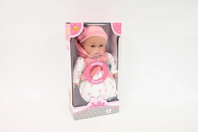 SmilyPlay Păpușa Julka bebeluș 32 cm vorbește cehă și engleză