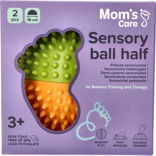 MOMS CARE Semisfere senzoriale galbene și verzi - 2 buc.