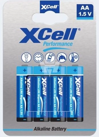 Baterii alcaline XCell AA (mignon) LR6 1,5 V - 4 buc