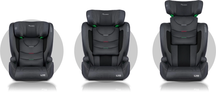 Tetieră reglabilă pe 12 poziții – scaunul crește odată cu copilul