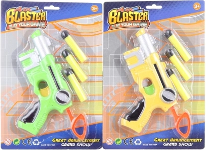 Pistolă din plastic cu gloanțe din spumă pentru copii