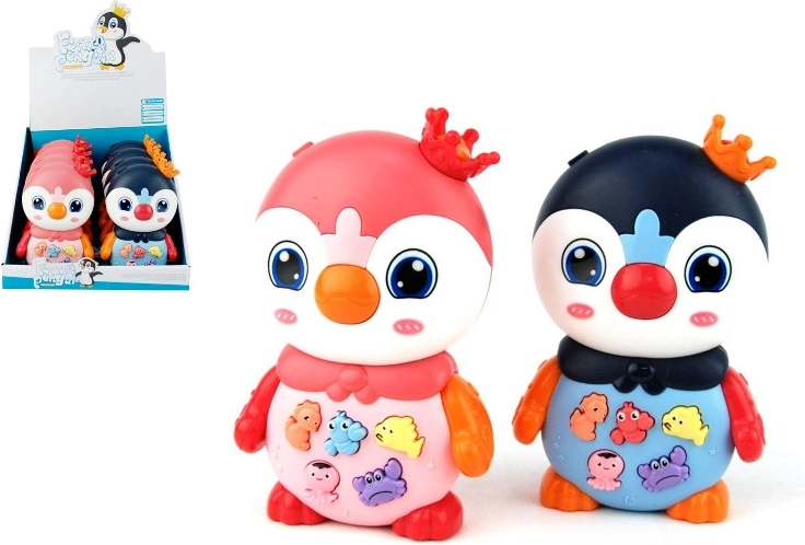 Pinguin interactiv cu sunete pentru bebeluși