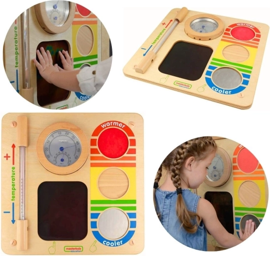 Panou educațional de perete Masterkidz pentru recunoașterea temperaturii