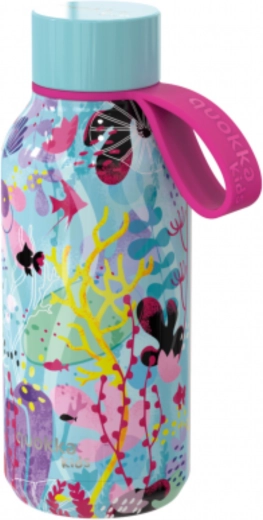 Sticlă termică din oțel inoxidabil pentru copii Quokka Kids Solid underwater cu buclă 330 ml
