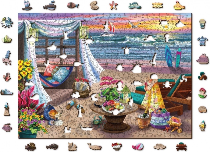 Puzzle de lemn Timp de vară WOODEN CITY, 505 piese