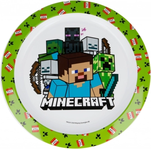 Farfurie pentru copii Minecraft pentru cuptorul cu microunde - 1 bucată