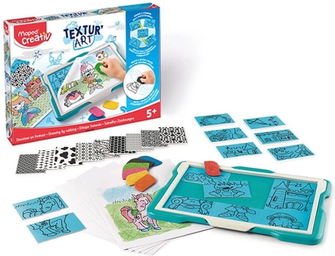 Maped Creativ Textur Art – tablă creativă pentru trasare și realizare de texturi