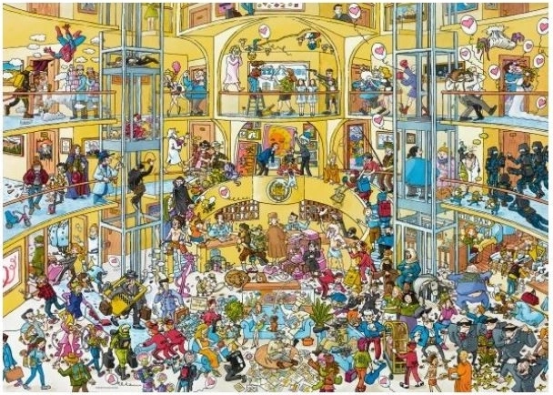 Puzzle 1000 piese Zi ca orice zi la hotel, Schone