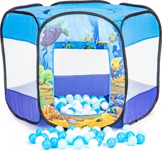 Piscină uscată pliabilă pentru copii cu bile (100 buc.)