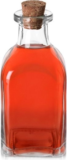 Sticlă din sticlă cu dop de plută 110 ml