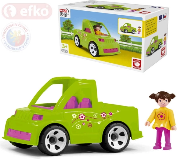Efko Igráček MultiGO set mașină cu grădinăreasă în cutie