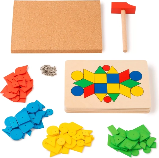 Toys for Life mozaic cu ciocănire cu forme geometrice