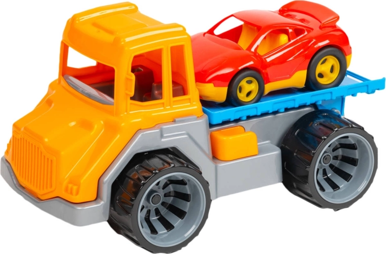 Set de joacă pentru nisip cu camion de tractare și mașinuță - 1 set