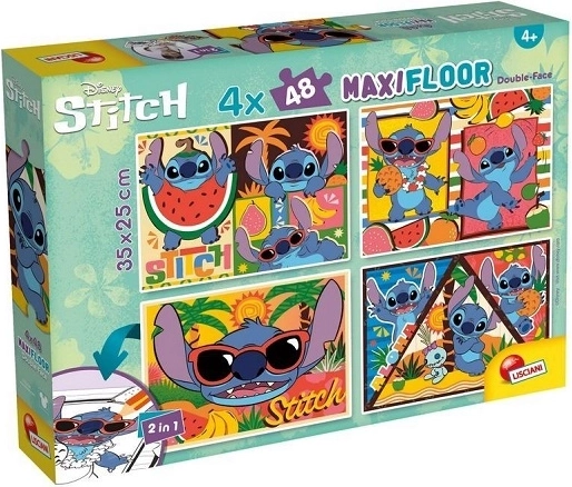 Lisciani Disney puzzle maxi de podea 4x48 Stitch