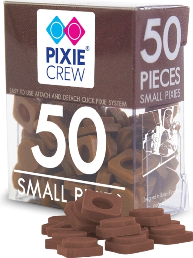 Pixie Crew pixeli mici din silicon maro