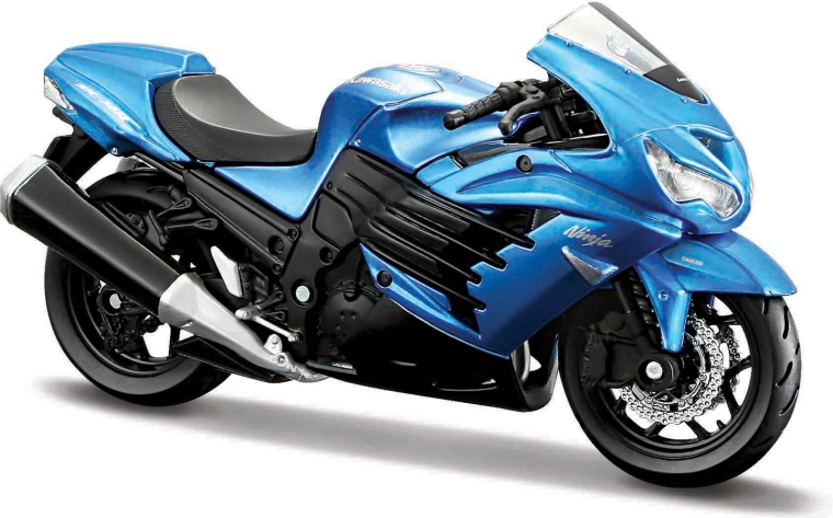 Motocicletă Maisto Kawasaki Ninja ZX-14R albastră 1:18