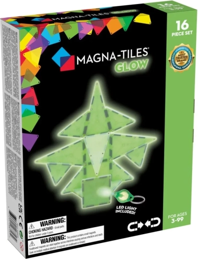 MAGNA-TILES set de construcție magnetic luminos cu 16 piese