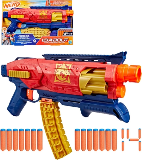 Blaster Hasbro Nerf Loadout Shadowspeed Recon cu 14 săgeți N1