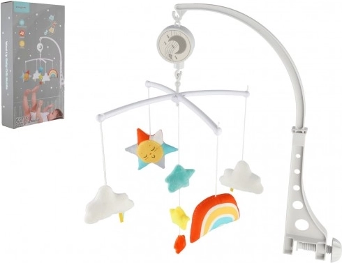 Carusel pentru copii deasupra pătuțului cu mecanism muzical