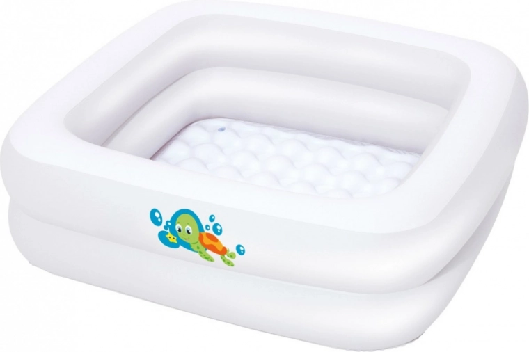 Bestway cădiță și piscină gonflabilă pentru copii 2‑în‑1 BABY STEP 1-2-3 (86 × 86 cm)