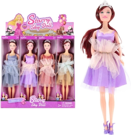 Păpușă fashion stilată, brunetă, 29 cm (4 variante)