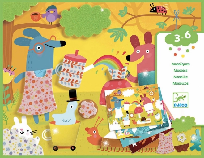 Mozaic Picnic cu animăluțe de la Djeco