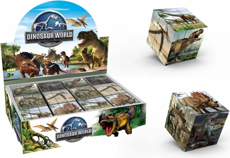 Puzzle cu imagini cu dinozauri 3x3x3 - 1 bucată