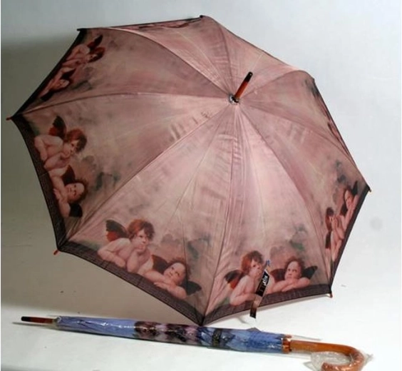 Umbrelă mare cu motiv de îngerași