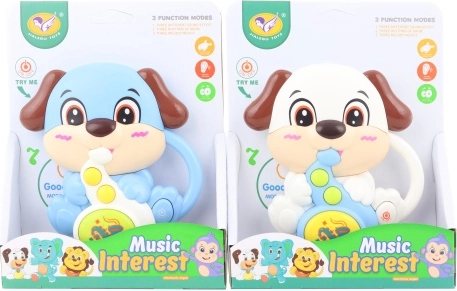 Cățeluș cu saxofon