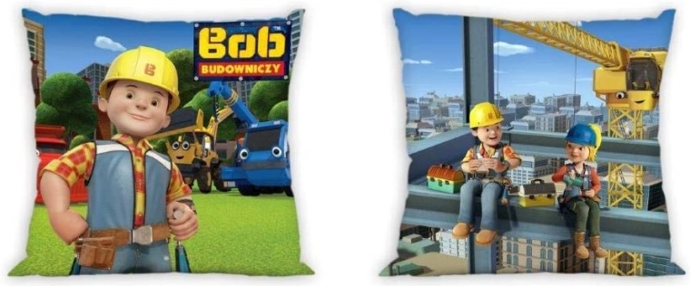 Bob der Baumeister husă de pernă reversibilă 40 × 40 cm - 1 bucată