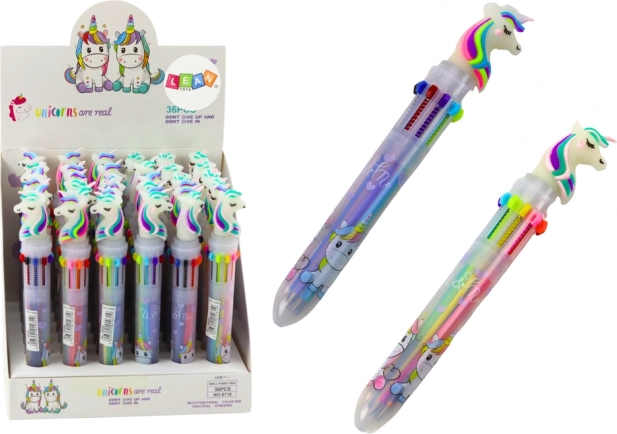 Pix automat multicolor cu unicorn, 10 culori