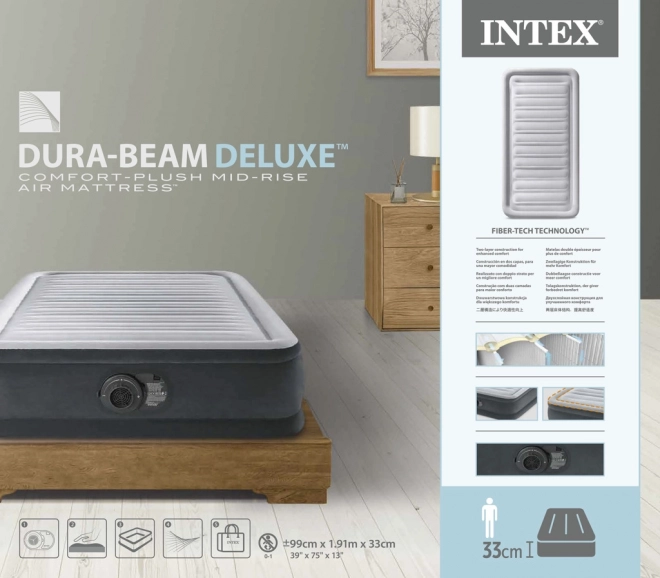 Saltea gonflabilă Dura-Beam Twin cu pompă integrată