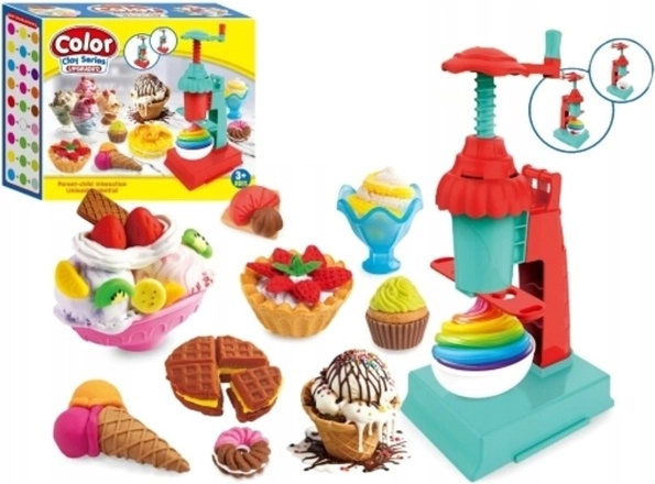 Set creativ cofetărie de înghețată cu plastilină