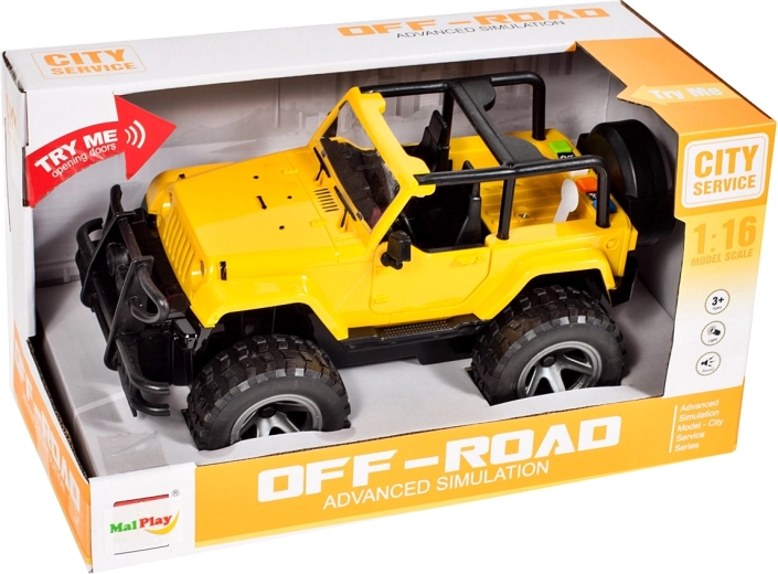 Mașină de teren JEEP 1:16 cu lumină și sunet
