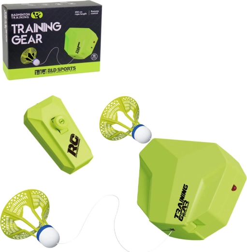 Antrenor RC suspendat pentru badminton cu 2 fluturași