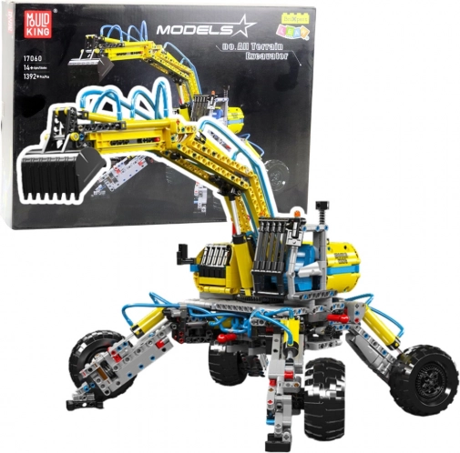 Set de construcție Excavator de Teren Mudking 1392 buc