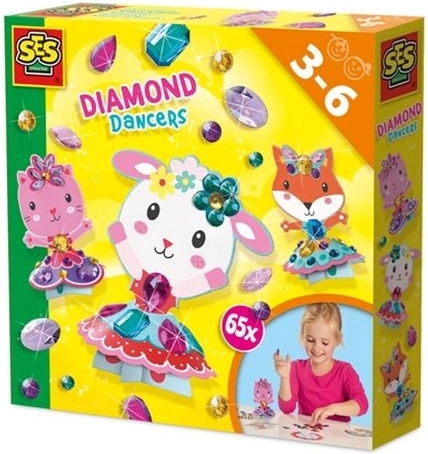 SES Creative Diamond Dancers – set creativ cu autocolante tip diamant