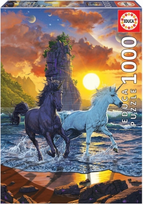Puzzle EDUCA unicorni pe plajă – 1000 de piese