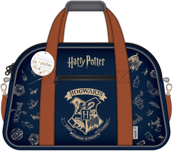 Harry Potter geantă sport navy & gold