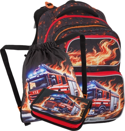 Bagmaster DOPI 26 B set școlar mic pentru elevi de clasa I – pompieri
