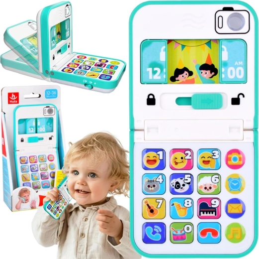 Telefon muzical interactiv pliabil pentru copii